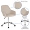 Merrick Lane Roma Home Office Bucket Style Chair with 360 Degree Rotating Swivel